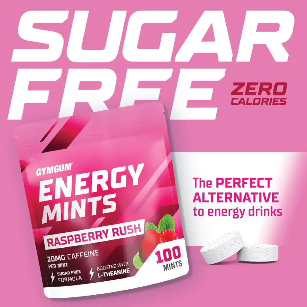 Energy Caffeine Mints | Caffeine + L-theanine + B Vitamins | Caffeinated Mints with 60mg — 60 mg