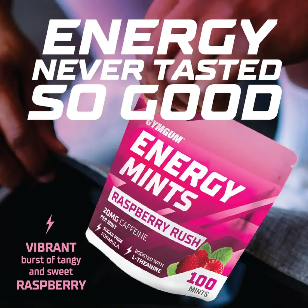 Energy Caffeine Mints | Caffeine + L-theanine + B Vitamins | Caffeinated Mints with 60mg — pack of 100