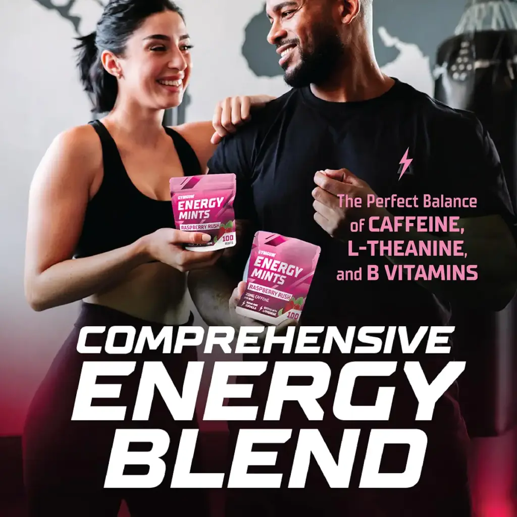 Energy Caffeine Mints | Caffeine + L-theanine + B Vitamins | Caffeinated Mints with 60mg — GYMGUM