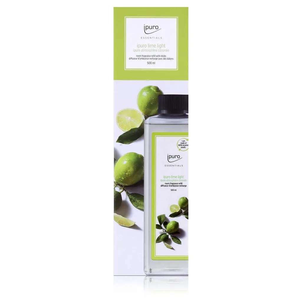 erfrischender Lime Light Raumduft Refill - dezenter Raumduft Nachf ller mit spritzigen & blumigen Noten - stilvolle Raumduft Nachf llflasche f r EIN puristisches Dufterlebnis 500 ml
