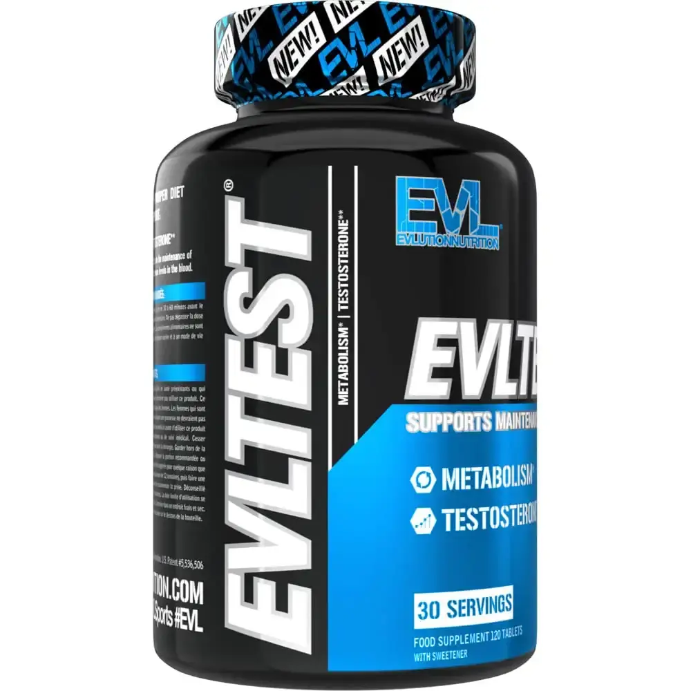 Evlution Nutrition EVLTEST Testosterone Booster for Men Supports Healthy Testosterone — Vitamins