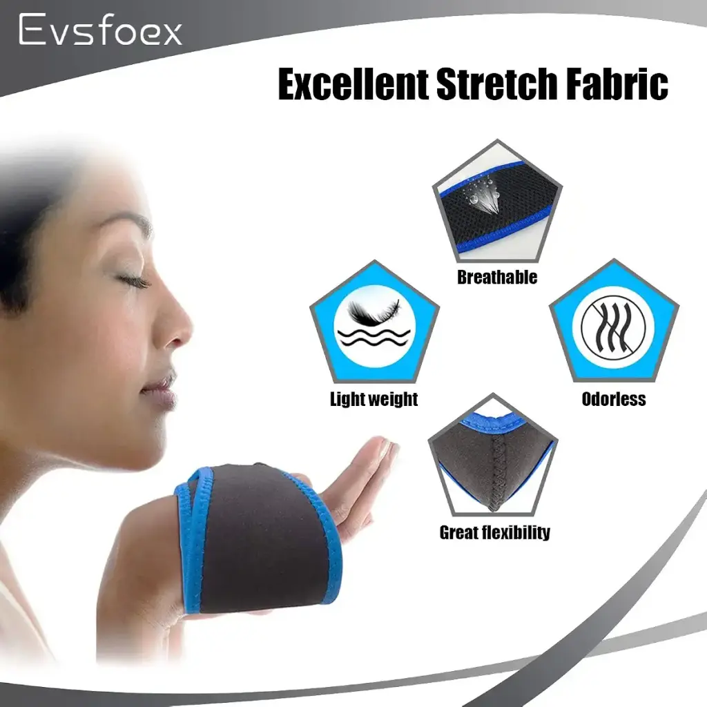 Evsfoex 2PCs Anti Snoring Chin Strap for CPAP Users & Mouth Snorers Snore Reduction Chin — Sleep Wellness