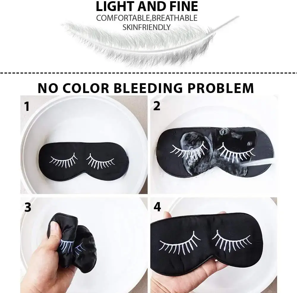 Eye Mask for Sleeping, Sleep Mask, Blindfold - Silk Sleeping Masks for Women Men with — Sleep Wellness