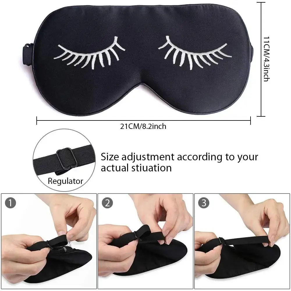 Eye Mask for Sleeping, Sleep Mask, Blindfold - Silk Sleeping Masks for Women Men with — Sleep Wellness