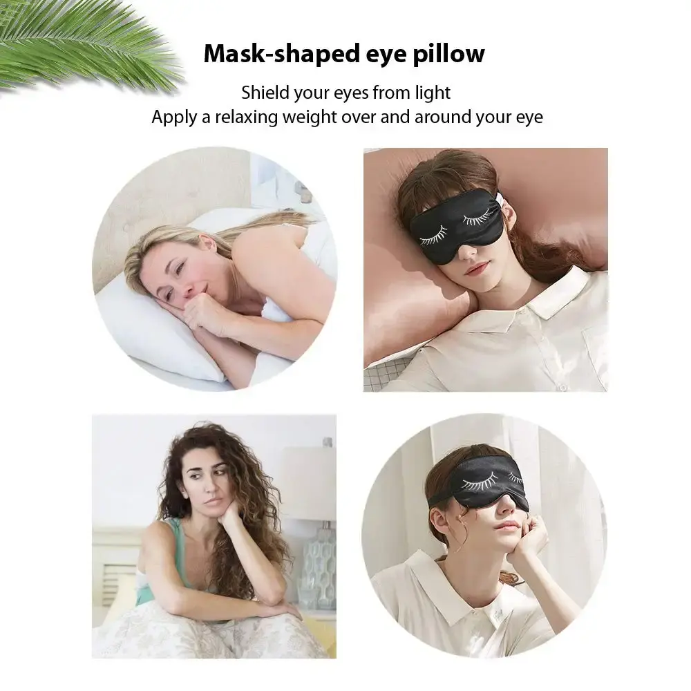 Eye Mask for Sleeping, Sleep Mask, Blindfold - Silk Sleeping Masks for Women Men with — Sleep Wellness