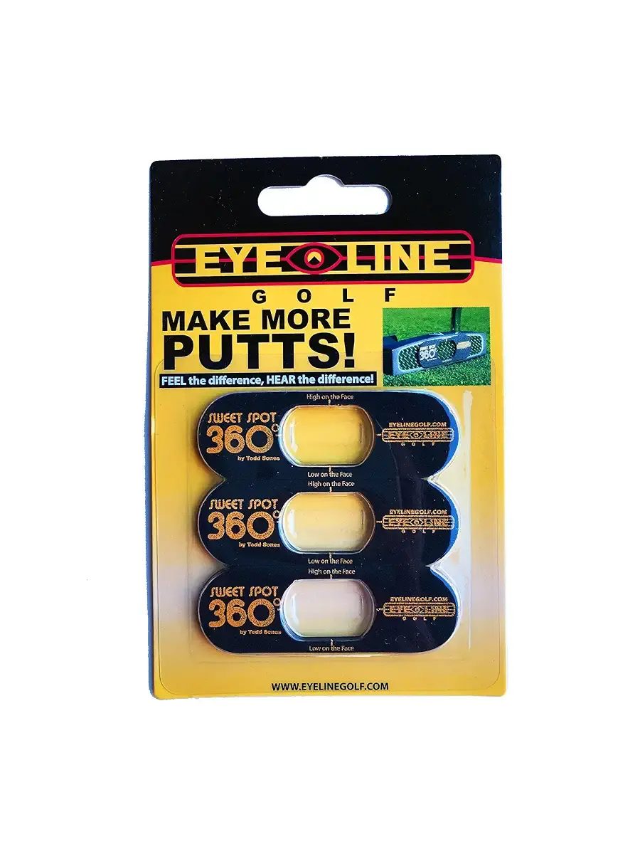 EyeLine Golf Sweet Spot 360 Degree - Training Aid to Set up Perfect Stroke for The Putter (Pack 3)