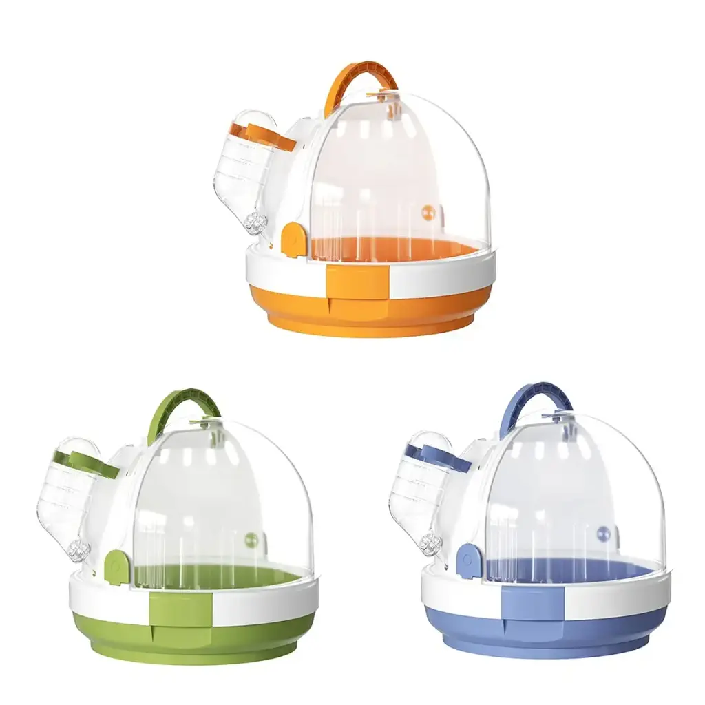 FackLOxc Portable Carrier Parrots Carry Case Cage For Travel&Outdoor Safe Door Lock Small — FackLOxc
