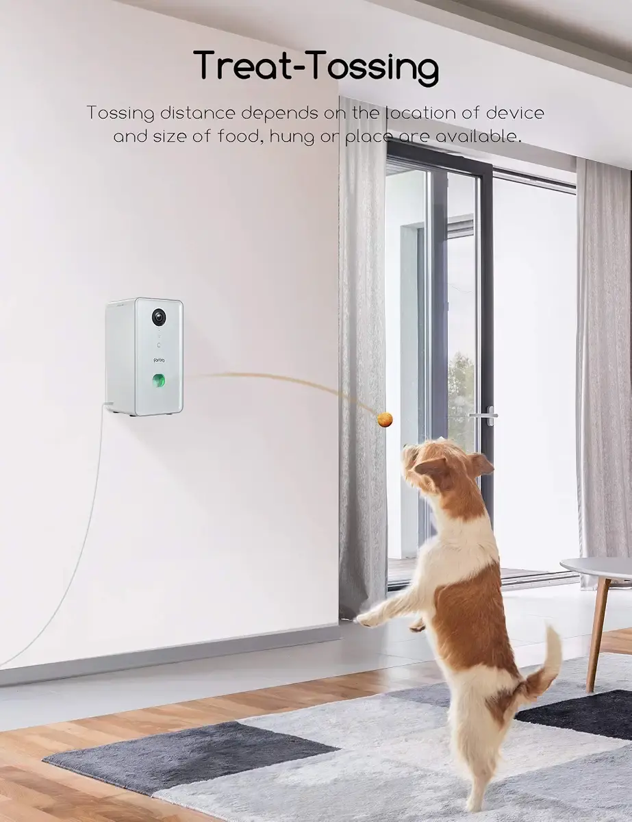 Faroro Dog Camera with Treat Dispenser, 2.4G WiFi Pet Camera with Two Way Audio and 1080P — Faroro