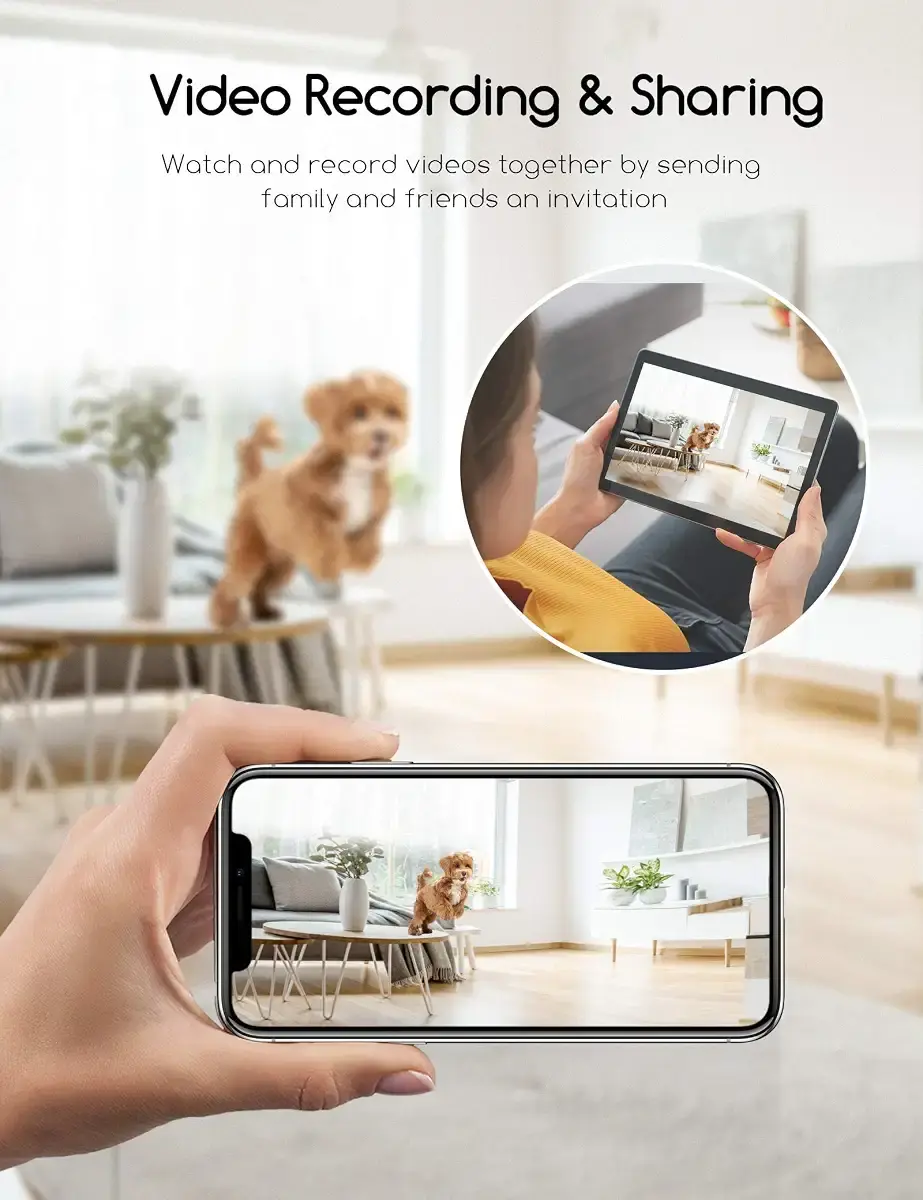 Faroro Dog Camera with Treat Dispenser, 2.4G WiFi Pet Camera with Two Way Audio and 1080P — 2.4 g