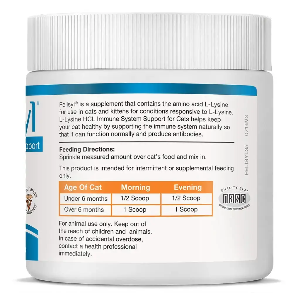 Felisyl Immune System Support(L-Lysine) Granules for Cats 3.5oz(100g) — Pet Health Solutions