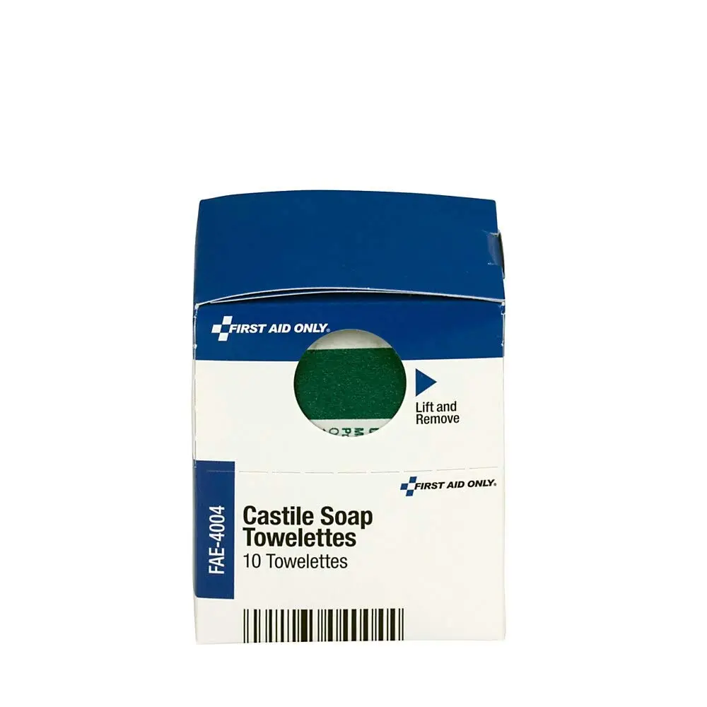 First Aid Only Castile Soap Towelette 10 Count