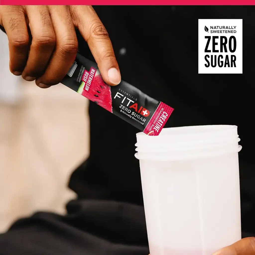 FITAID Creatine Powder Watermelon Rush CreaPure Creatine Monohydrate ATP Production for — pack of 14