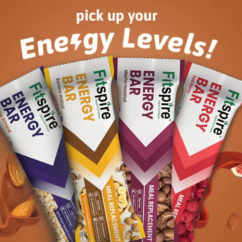 Fitspire Chocolate Banana Walnut - Energy Bar | 100% Vegan | Gluten Free | Sugar Free — Bar