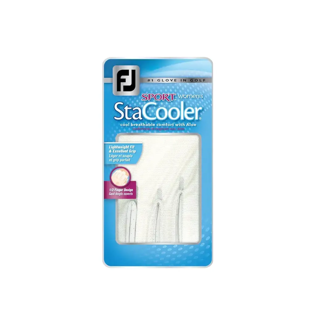 FootJoy Women's StaCooler Sport Golf Glove (White) White Large Left — FootJoy