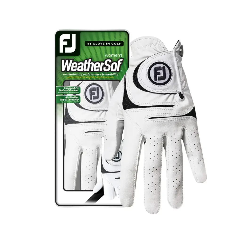 FootJoy Women's WeatherSof Golf Glove (White) White Medium Right