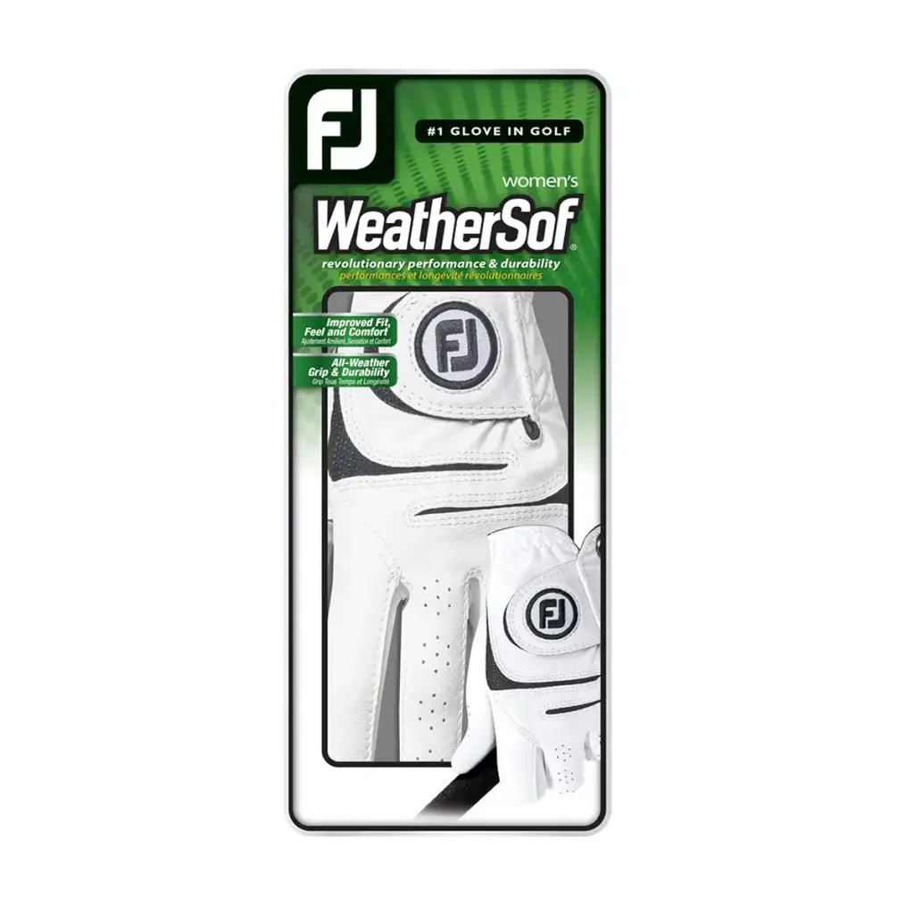 FootJoy Women's WeatherSof Golf Glove (White) White Medium Right — FootJoy
