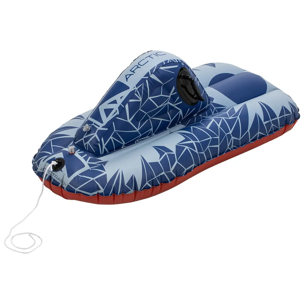 Franklin Sports Snow Tube Sleds - Arctic Trails Inflatable 1 + 2 Person Inner Tubes for Sledding - Single + Double Seat Sled for Kids + Adults Snow Mobile
