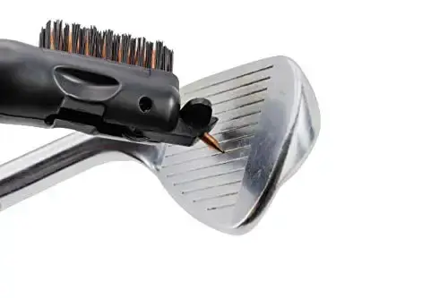 Frogger Golf BrushPro Retractable Golf Club Brush with Groove Cleaner, Gray — Frogger
