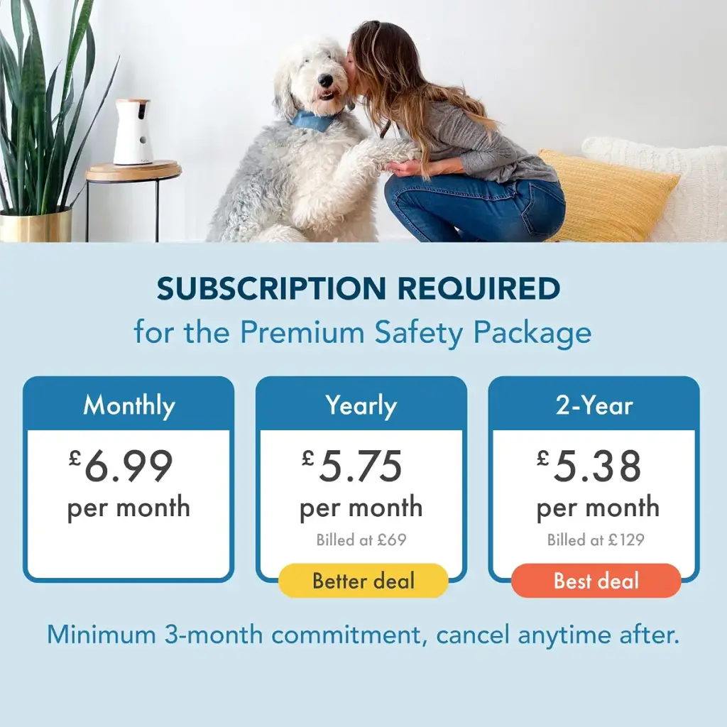 Furbo 360 Dog Camera w/Subscription Premium Safety Package Smart Camera Designed for Dogs — Furbo