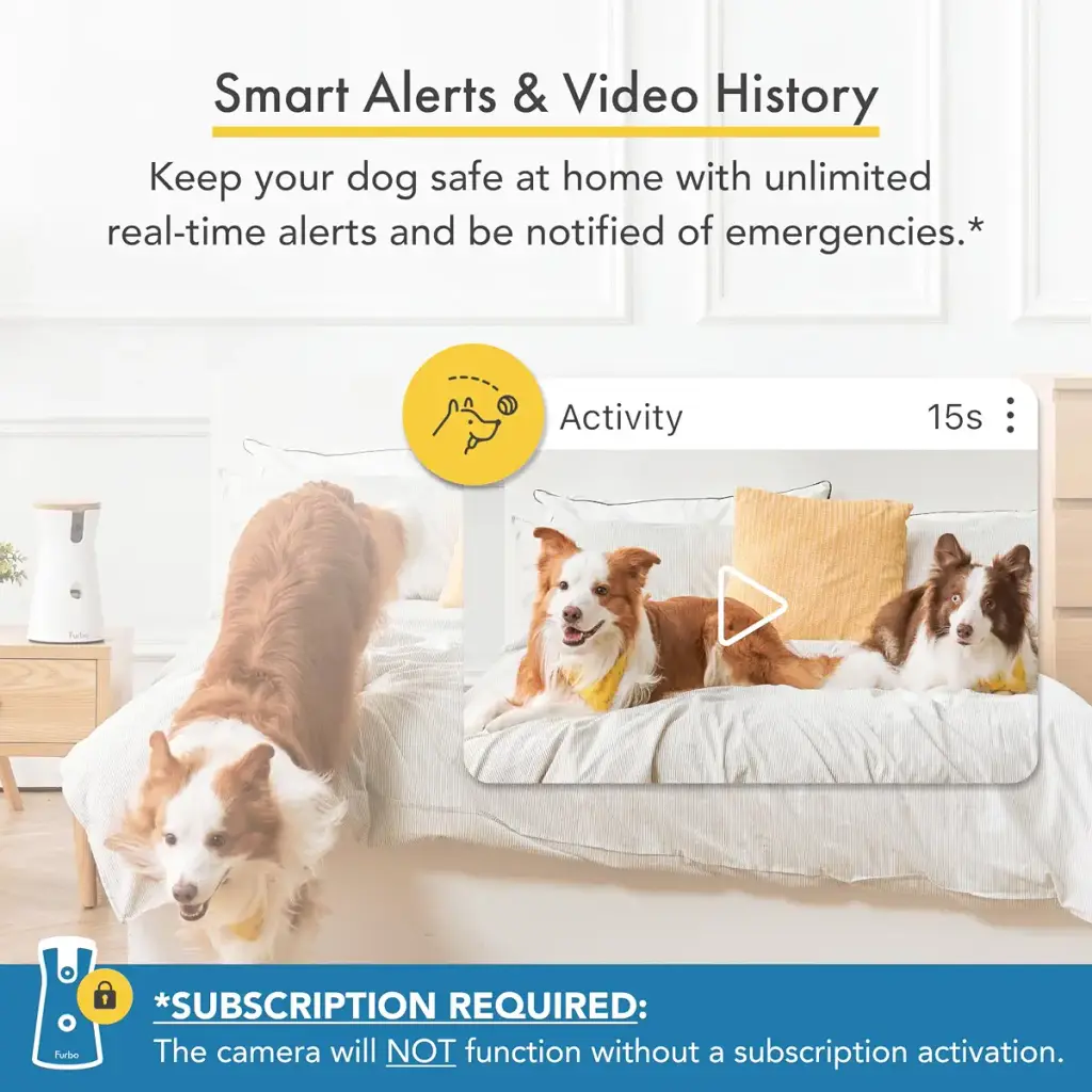 Furbo 360 Dog Camera w/Subscription Premium Safety Package Smart Camera Designed for Dogs — Furbo