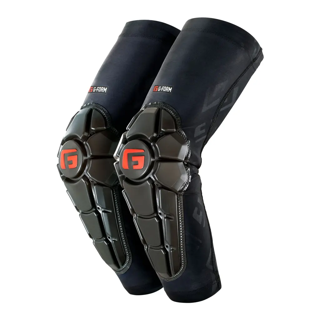 G-Form Pro-X2 Mountain Bike Elbow Pads - Elbow Compression Sleeve for Elbow Support Adult Large Black Logo