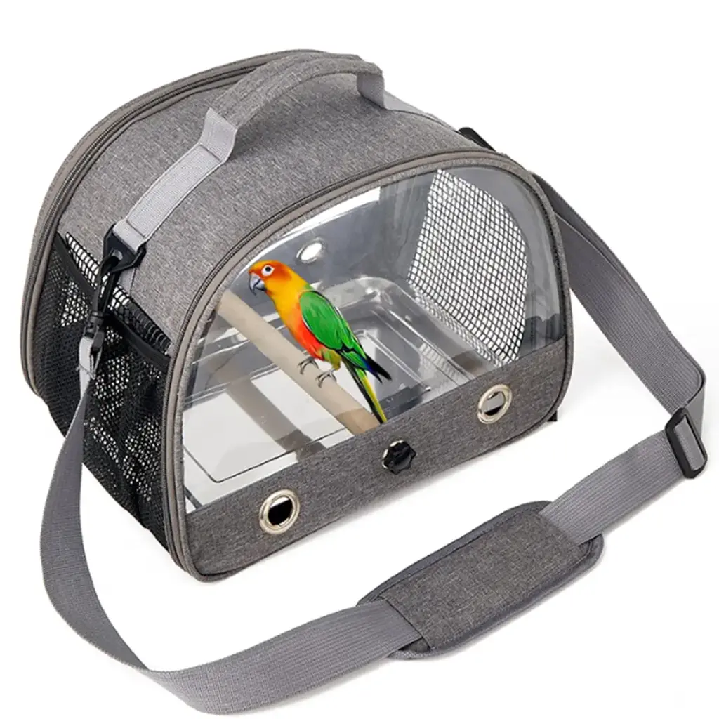 Gecheer Bird Carrier Bird Backpack Carrier Portable Folding Oxford Cloth Bird Bag Parrot Pigeon Small Pet Outing Bag