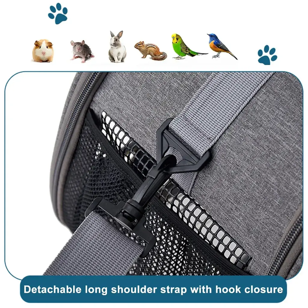Gecheer Bird Carrier Bird Backpack Carrier Portable Folding Oxford Cloth Bird Bag Parrot — Gecheer