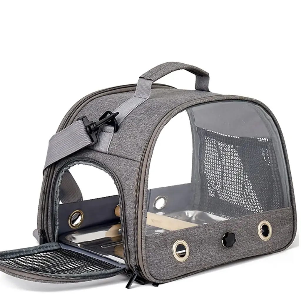Gecheer Bird Carrier Bird Backpack Carrier Portable Folding Oxford Cloth Bird Bag Parrot — Pet