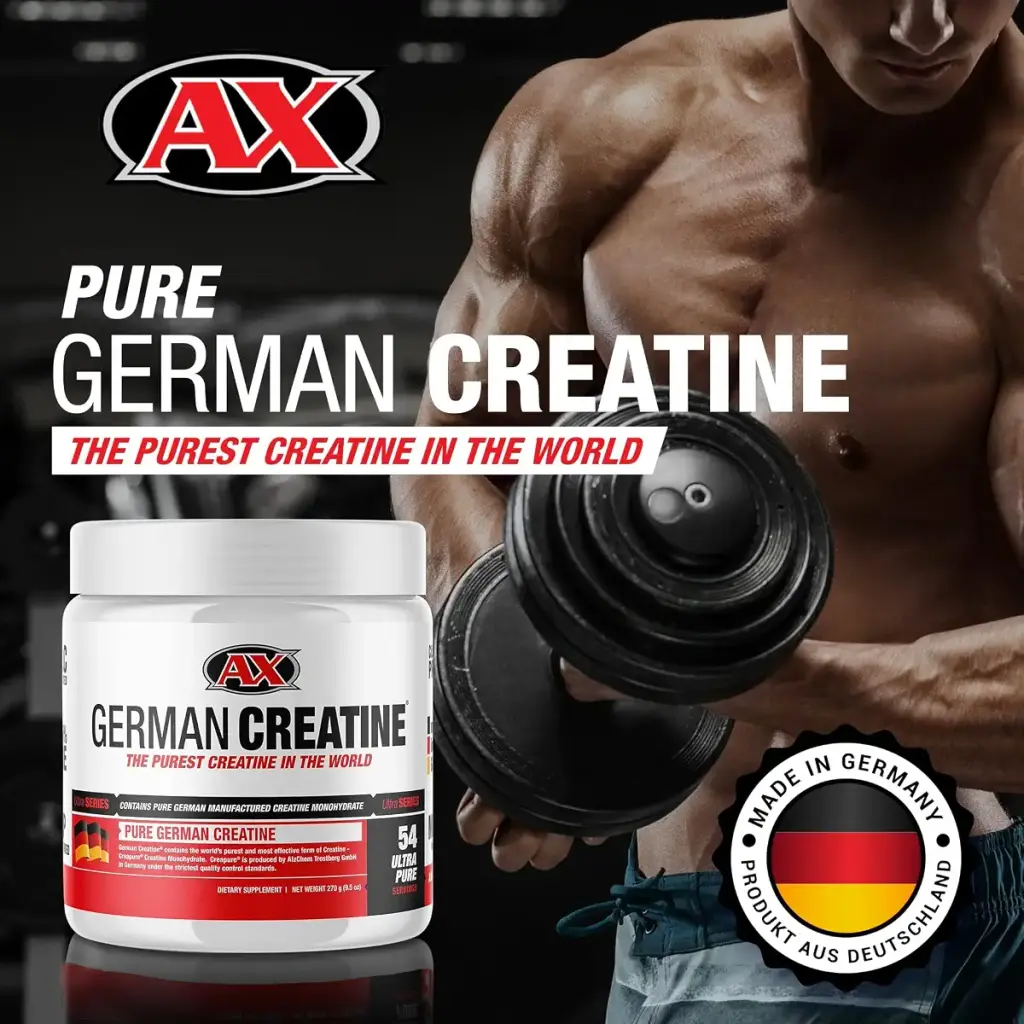 German Creatine - Micronized Creatine Monohydrate Powder, 99.99% Pure Creapure for Muscle — Unflavoured