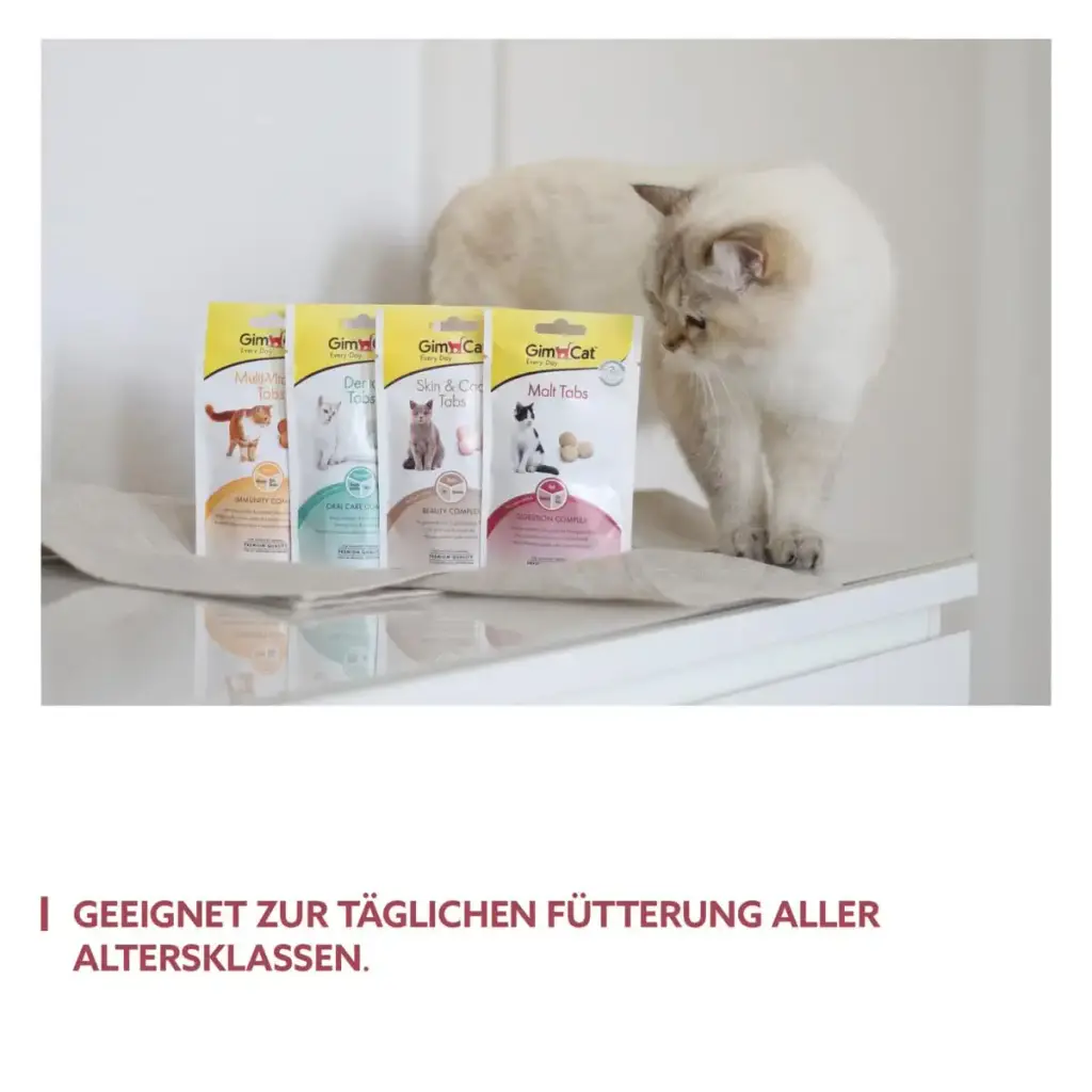 GimCat Malt Tabs - Functional cat snack with a positive influence on intestinal health — GimCat