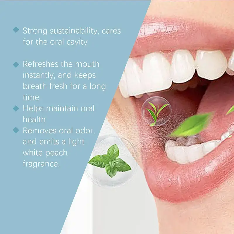 GNAUMORE Breath Freshening Spray Fresh Breath Serum Minty Oral Care Deodorizing Mouth — Oral Care