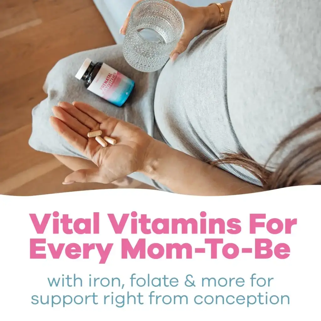 GOBIOTIX Prenatal Vitamins for Women - Multivitamins with Iron Calcium Vitamin D2 C Zinc — pack of 90