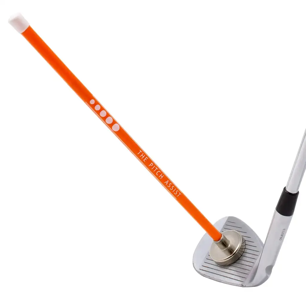 Golf Alignment Rods: Magnetic Club Alignment Stick Demonstrates Correct Golf Swing Aim, Golf Training Aid Magnet Lie Angle Tool Training Aids Visualize Orange