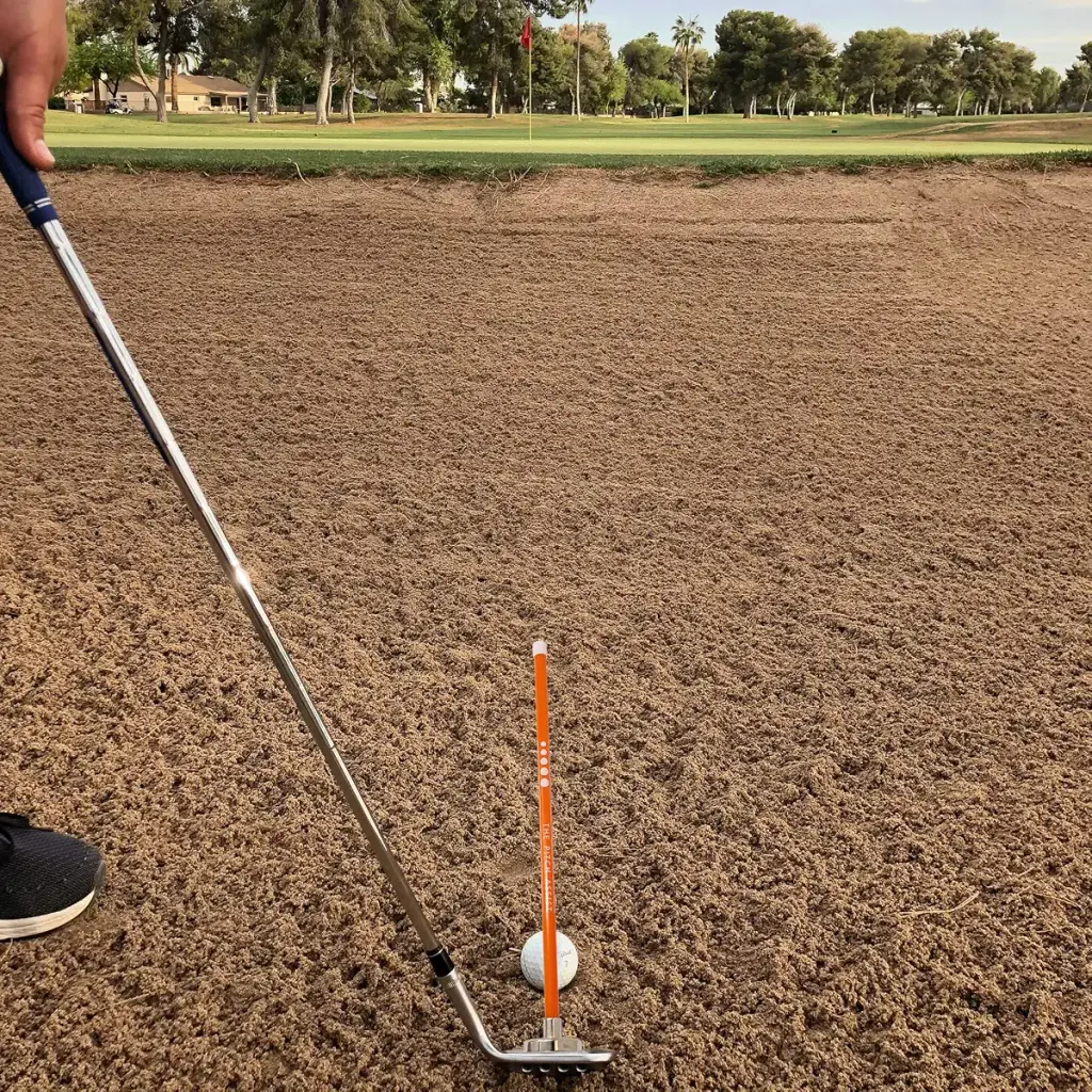 Golf Alignment Rods: Magnetic Club Alignment Stick Demonstrates Correct Golf Swing Aim — Golf