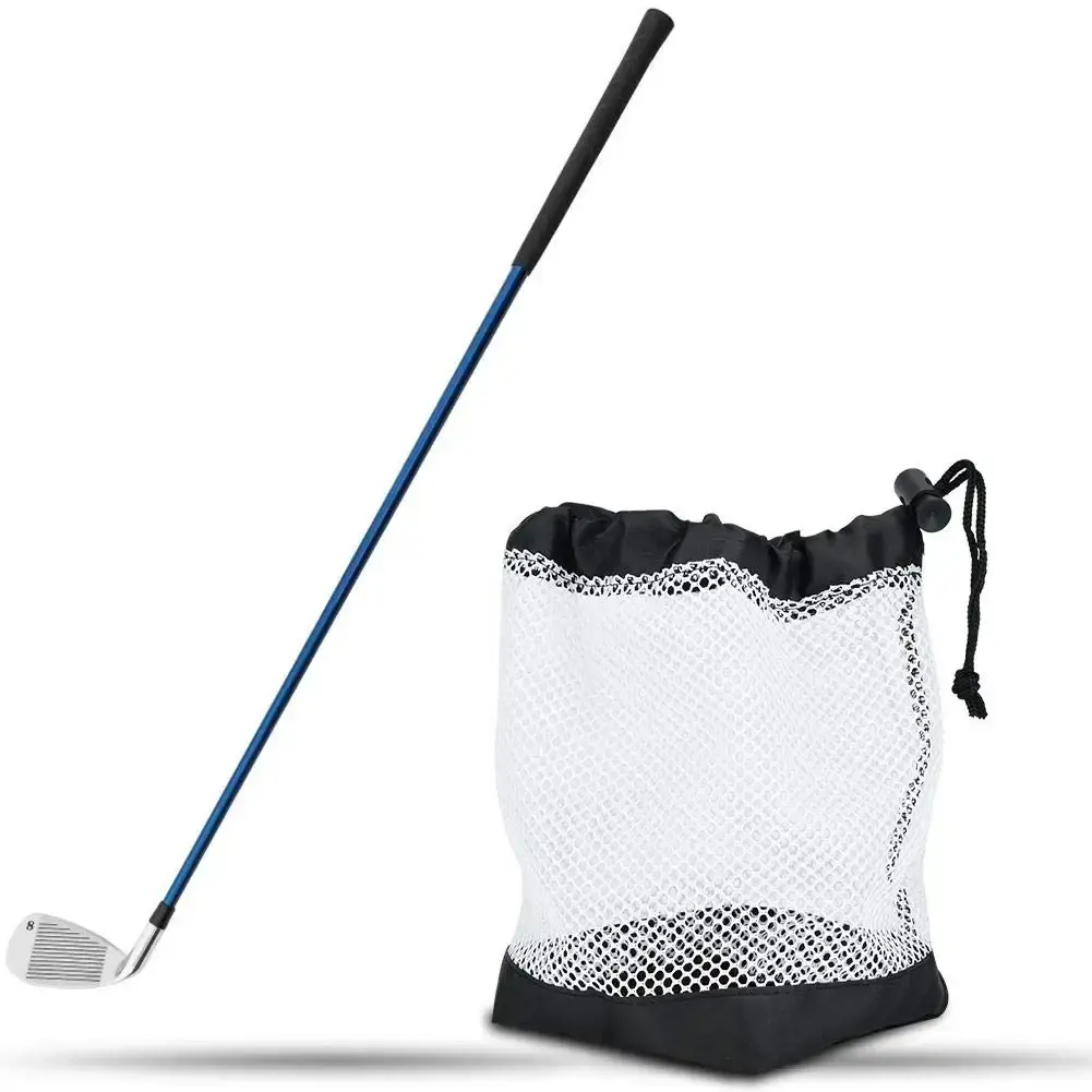 Golf Ball Bag, Nylon Mesh Golf Pouch, Golf Storage Bag Pouch with Drawstring Cord Lock Closure, Can Hold 36 Golf Balls, 1 Pack Mesh Golf Ball Bag