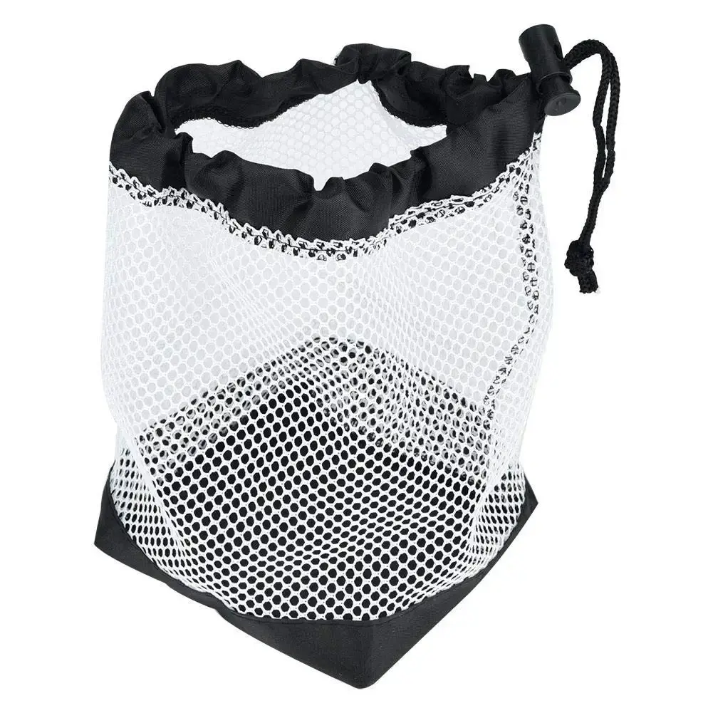 Golf Ball Bag, Nylon Mesh Golf Pouch, Golf Storage Bag Pouch with Drawstring Cord Lock — Yosoo Health Gear