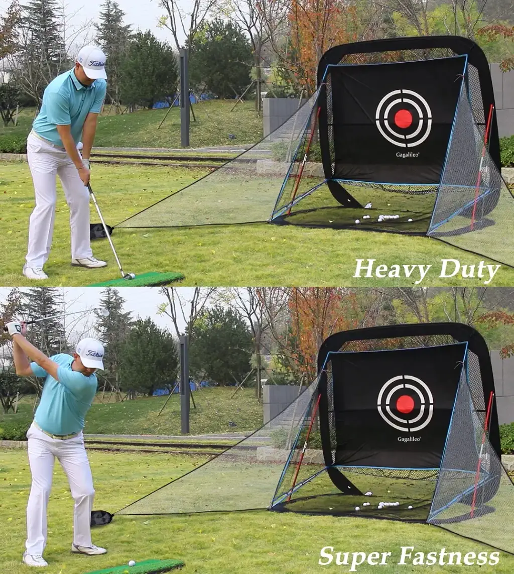 Golf Barrier Net with 2 Packs Golf Mesh Side Net Attachment Golf Cage Net Golf Triangle — Gagalileo