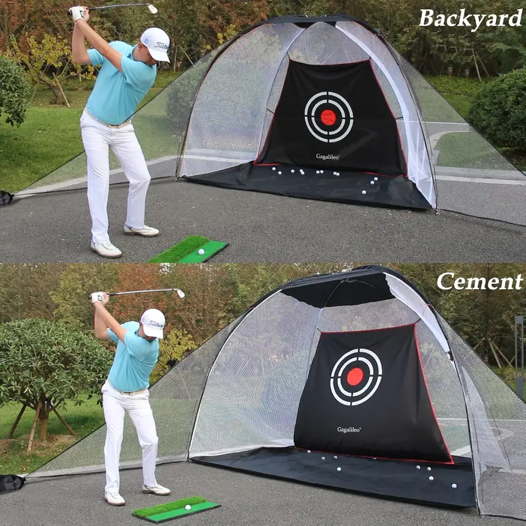 Golf Barrier Net with 2 Packs Golf Mesh Side Net Attachment Golf Cage Net Golf Triangle — Gagalileo