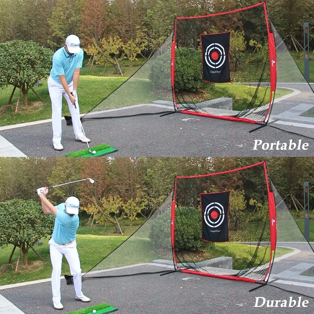 Golf Barrier Net with 2 Packs Golf Mesh Side Net Attachment Golf Cage Net Golf Triangle — Gagalileo