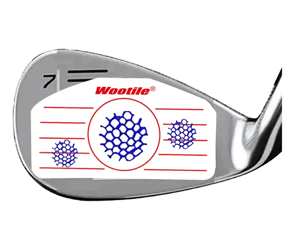Golf Driver Impact Tape Labels 120Pcs Golf Impact Stickers Golf Clubs Labels for Swing Training Irons and Woods Iron Ball Hitting Recorder Standard Irons Woods Sticker,Training Aids for Swing Practice