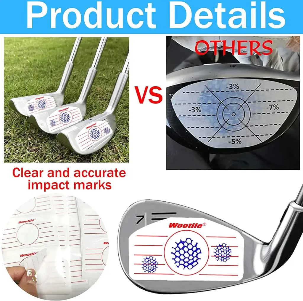 Golf Driver Impact Tape Labels 120Pcs Golf Impact Stickers Golf Clubs Labels for Swing — wootile