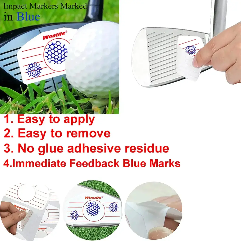 Golf Driver Impact Tape Labels 120Pcs Golf Impact Stickers Golf Clubs Labels for Swing — Golf