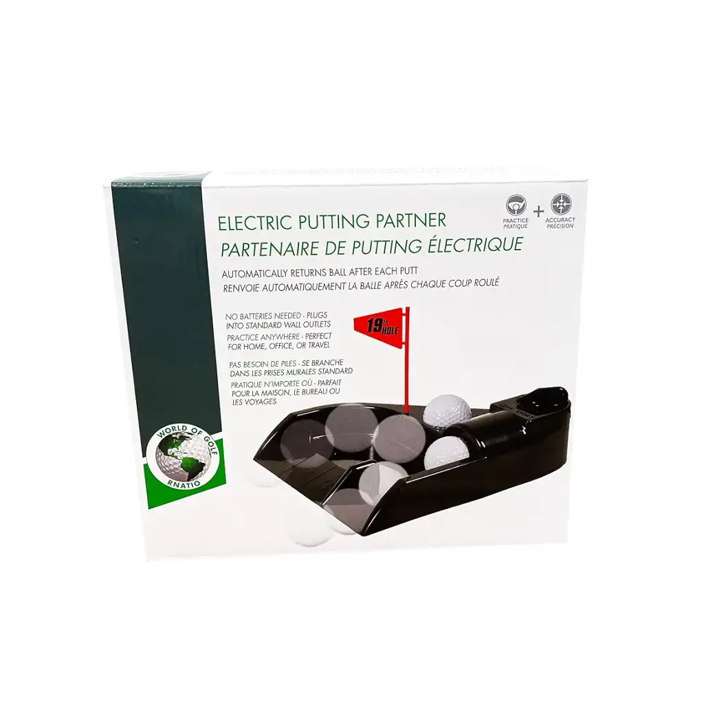 Golf Gifts & Gallery Electric Putting Partner, Black — Golf