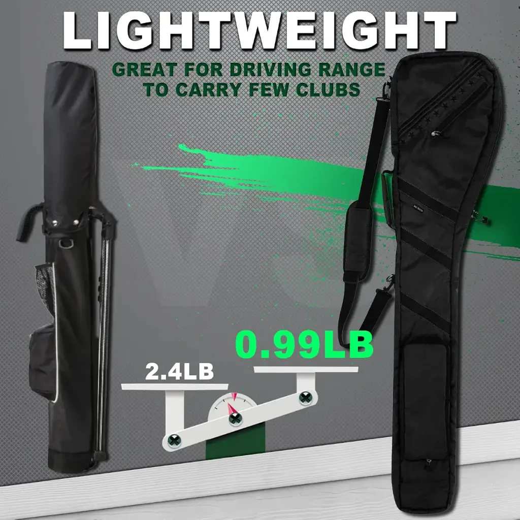 Golf Lightweight Carry Bag Foldable Sunday Bag Small Travel Bag for Driving Range Par 3 — Golf