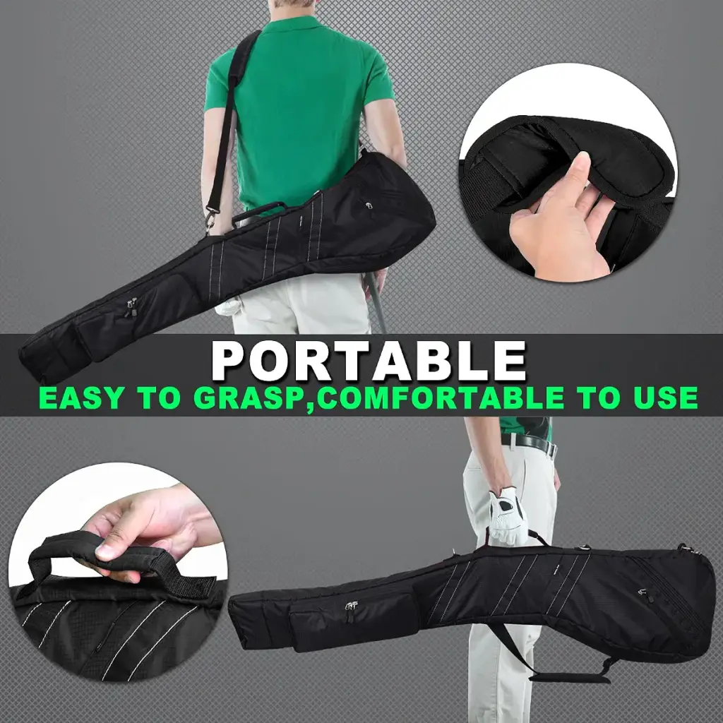 Golf Lightweight Carry Bag Foldable Sunday Bag Small Travel Bag for Driving Range Par 3 — Golf