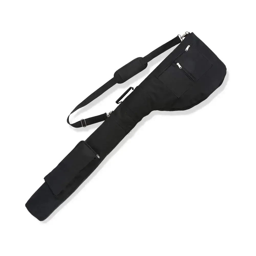 Golf Sunday Bag-Driving Range Mini Course Training Practice Golf Bag Travel Case Foldable Black
