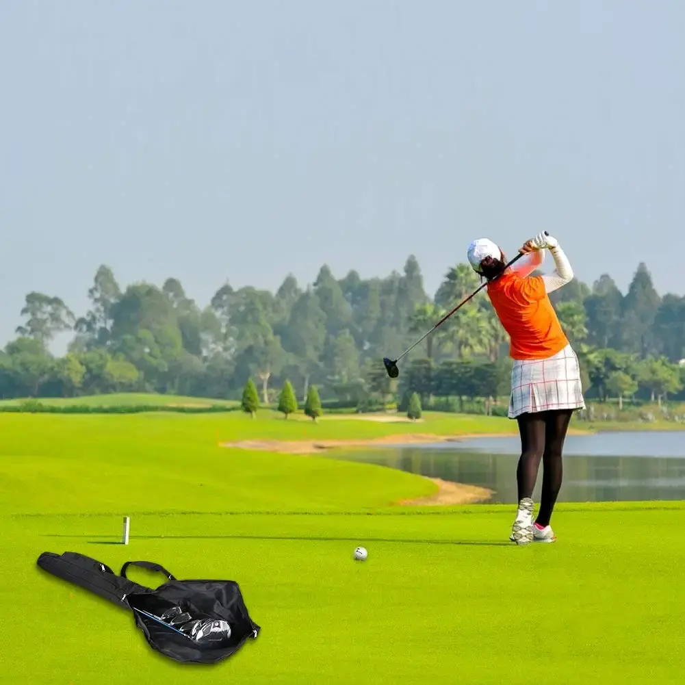 Golf Sunday Bag-Driving Range Mini Course Training Practice Golf Bag Travel Case Foldable — Golf