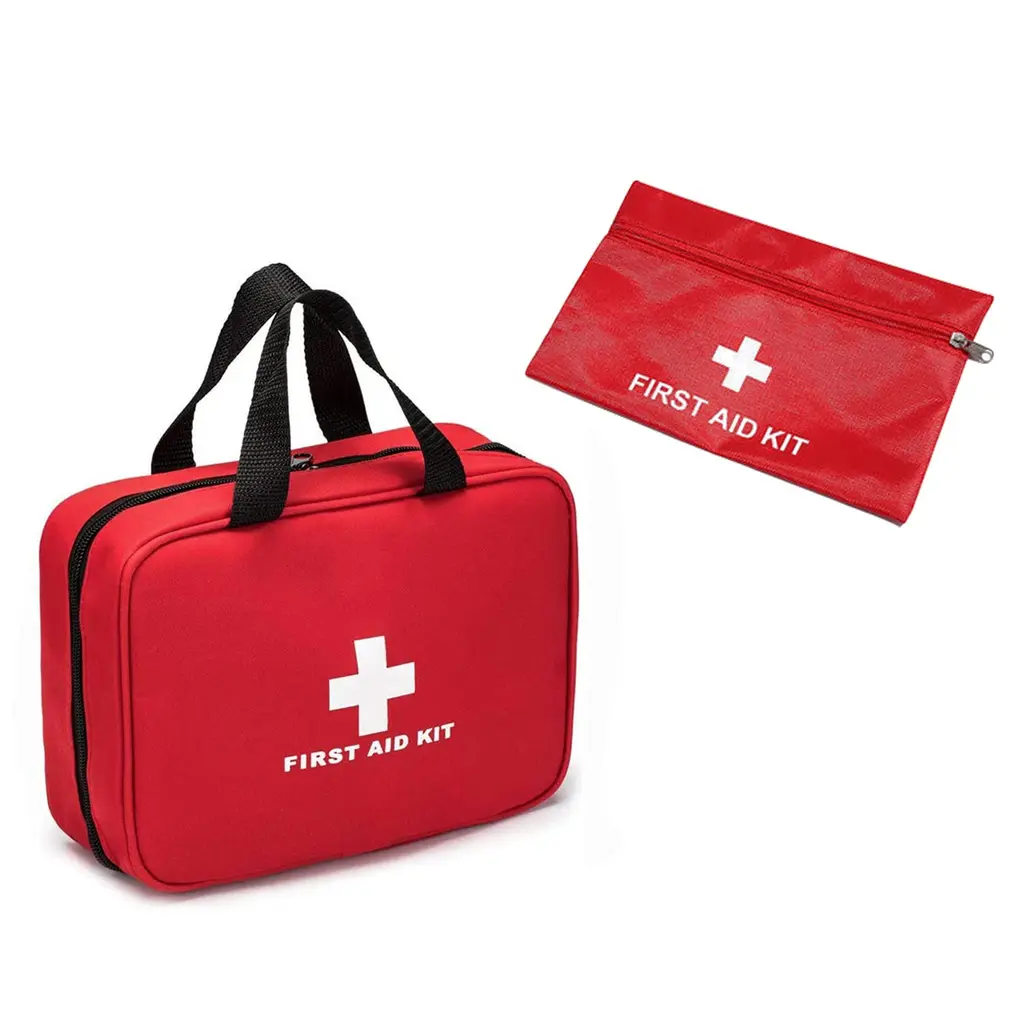 Good medication bag 2 pieces first help bag empty emergency bag travel pharmacy bag waterproof medicine storage bag for at home travel office outdoor (without drugs or tools)