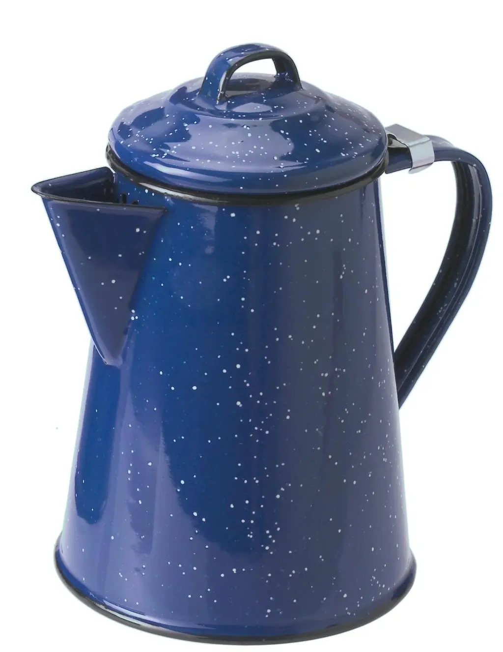 GSI Outdoors Enamel Coffee Pot to Store Hot Coffee, Tea for Camping & Farmhouse - 8 Cup Blue 8 cup