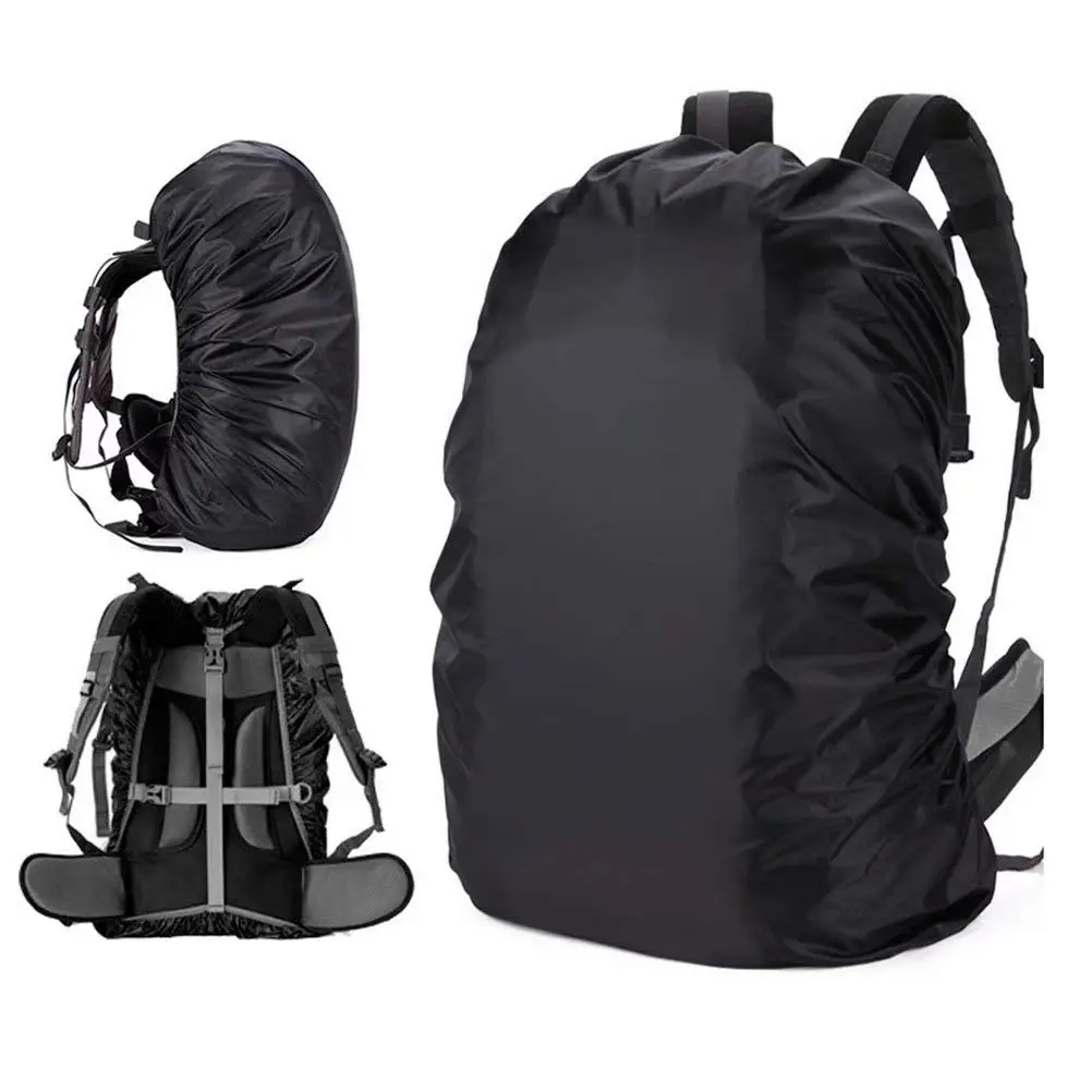 GuangTouL Waterproof Backpack Rain Cover (15-80L) Upgraded Triple Waterproofing with Adjustable Anti Slip Buckle Strap,Wear-Resisting and Durable,for Outdoor,Hiking,Camping,Cycling Black S (15-25L)